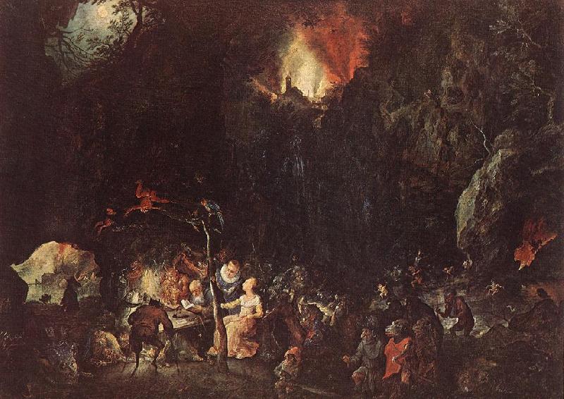 BRUEGHEL, Jan the Elder Temptation of St Anthony dfs oil painting picture